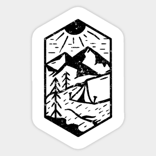 Retro Campground Sticker